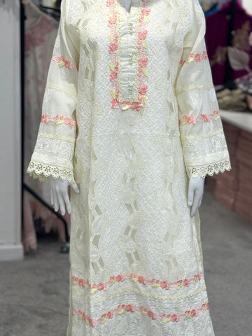 Meadow Stitch Chikankari (Shirt only)